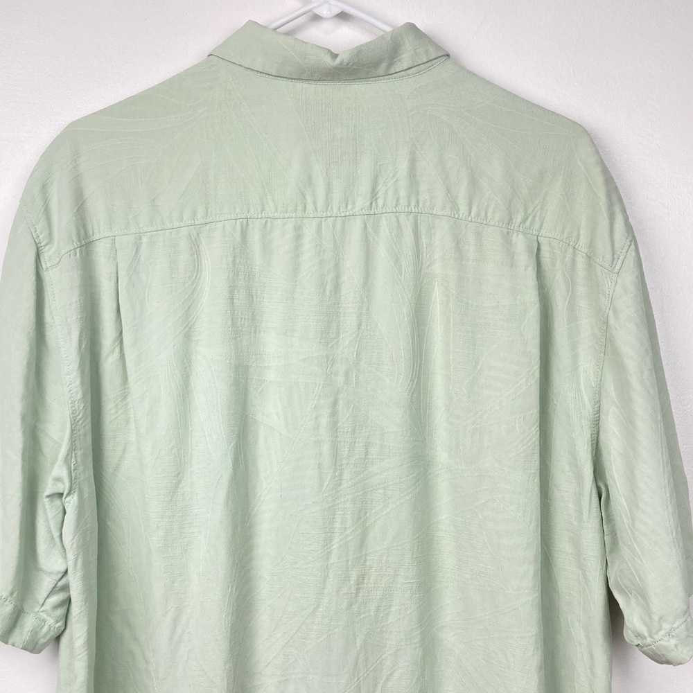 TOMMY BAHAMA Green Silk Button Down Shirt - Size L - Picture 4 of 11